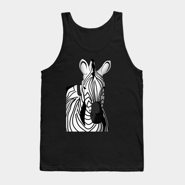 Xavier the Zebra Tank Top by Fun Funky Designs